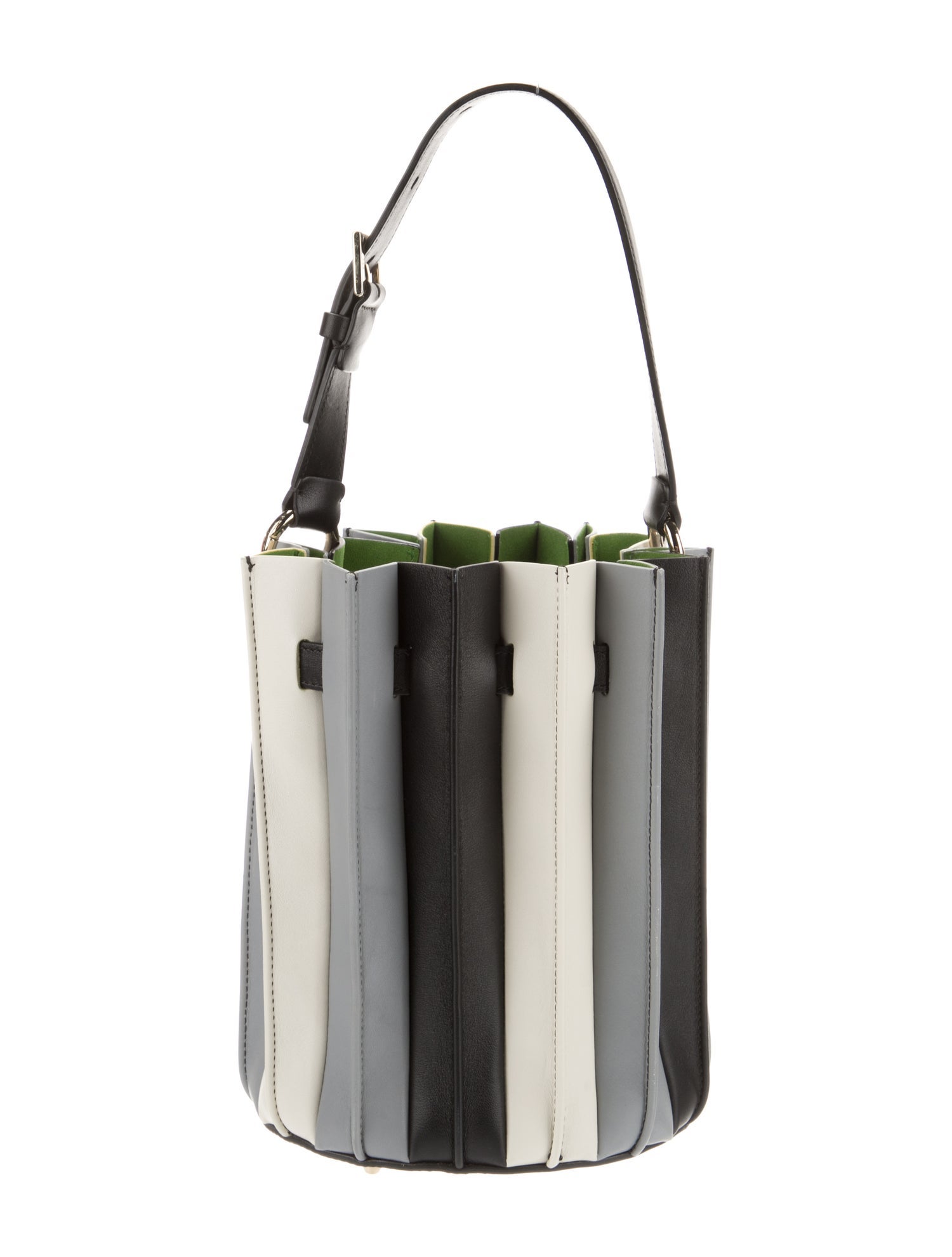 Sara Battaglia Leather Bucket Bag