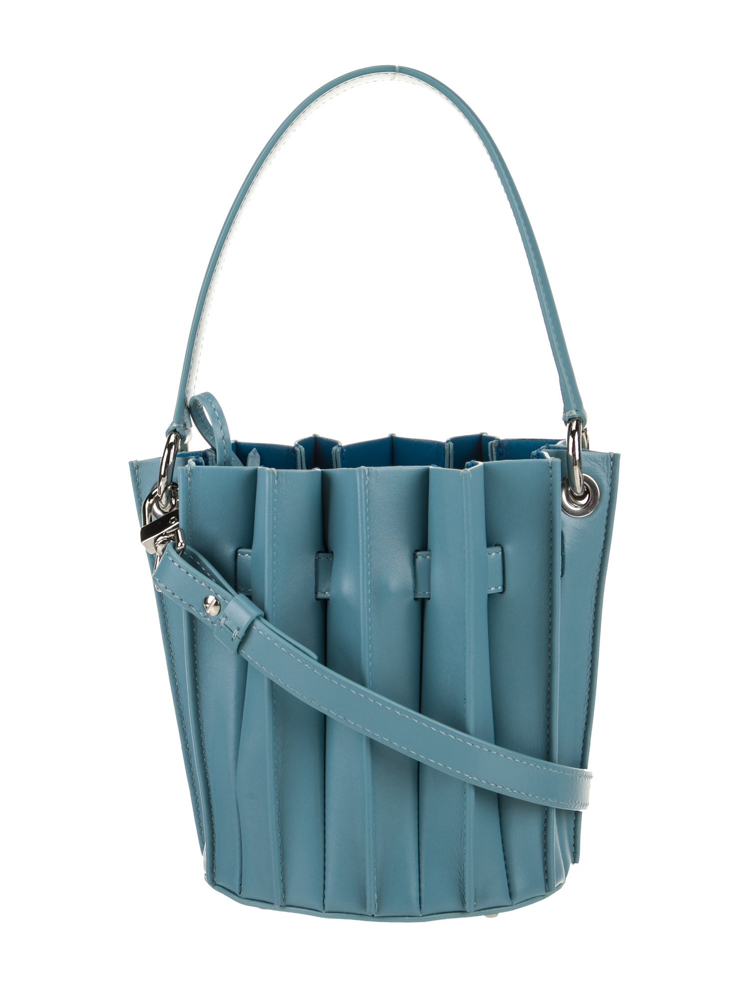 Sara Battaglia Leather Bucket Bag