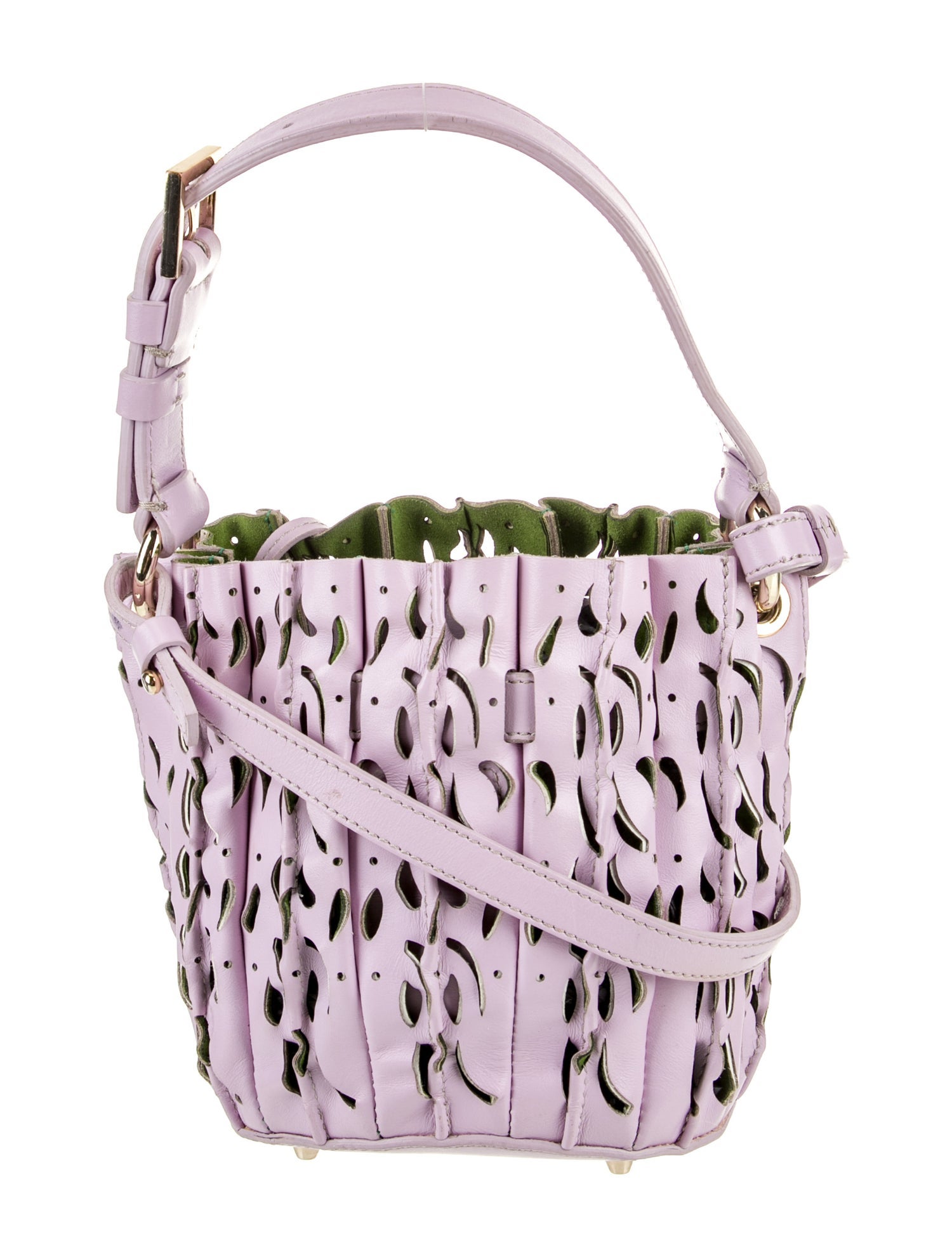 Sara Battaglia Leather Bucket Bag