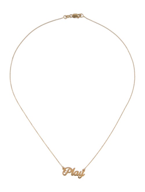 Bianca Pratt 14K Kids Nameplate Classical Script Font