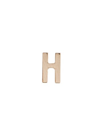 Bianca Pratt Stud 14K Initial 'H' Single Earring