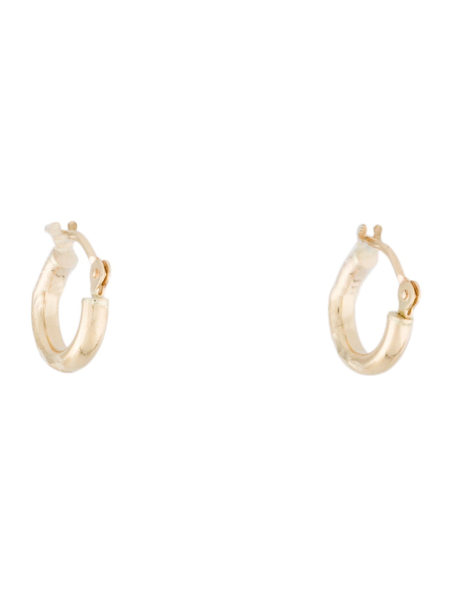 Bianca Pratt 14K Satin Finish Huggie Earrings