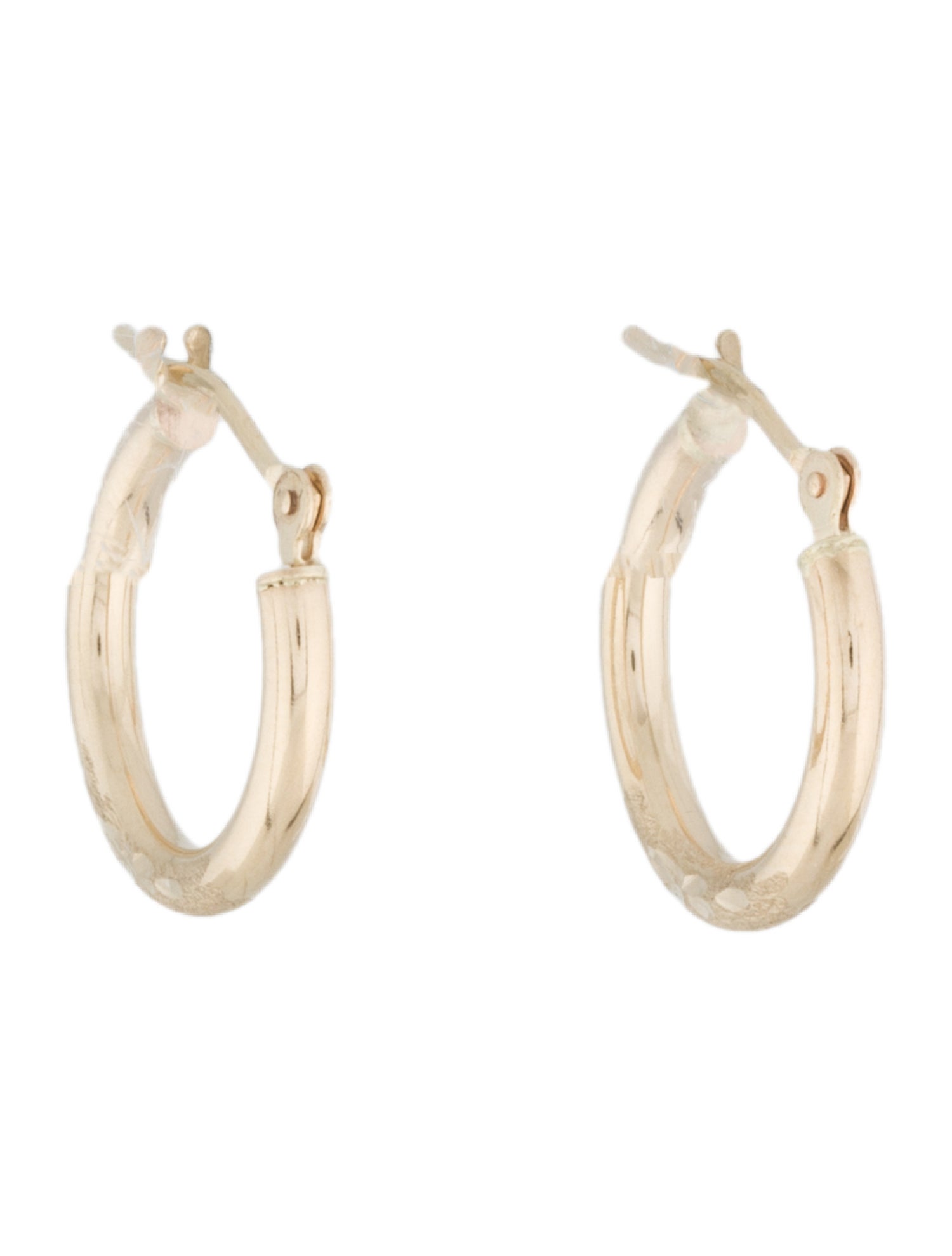 Bianca Pratt 14K Satin Finish Hoop Earrings