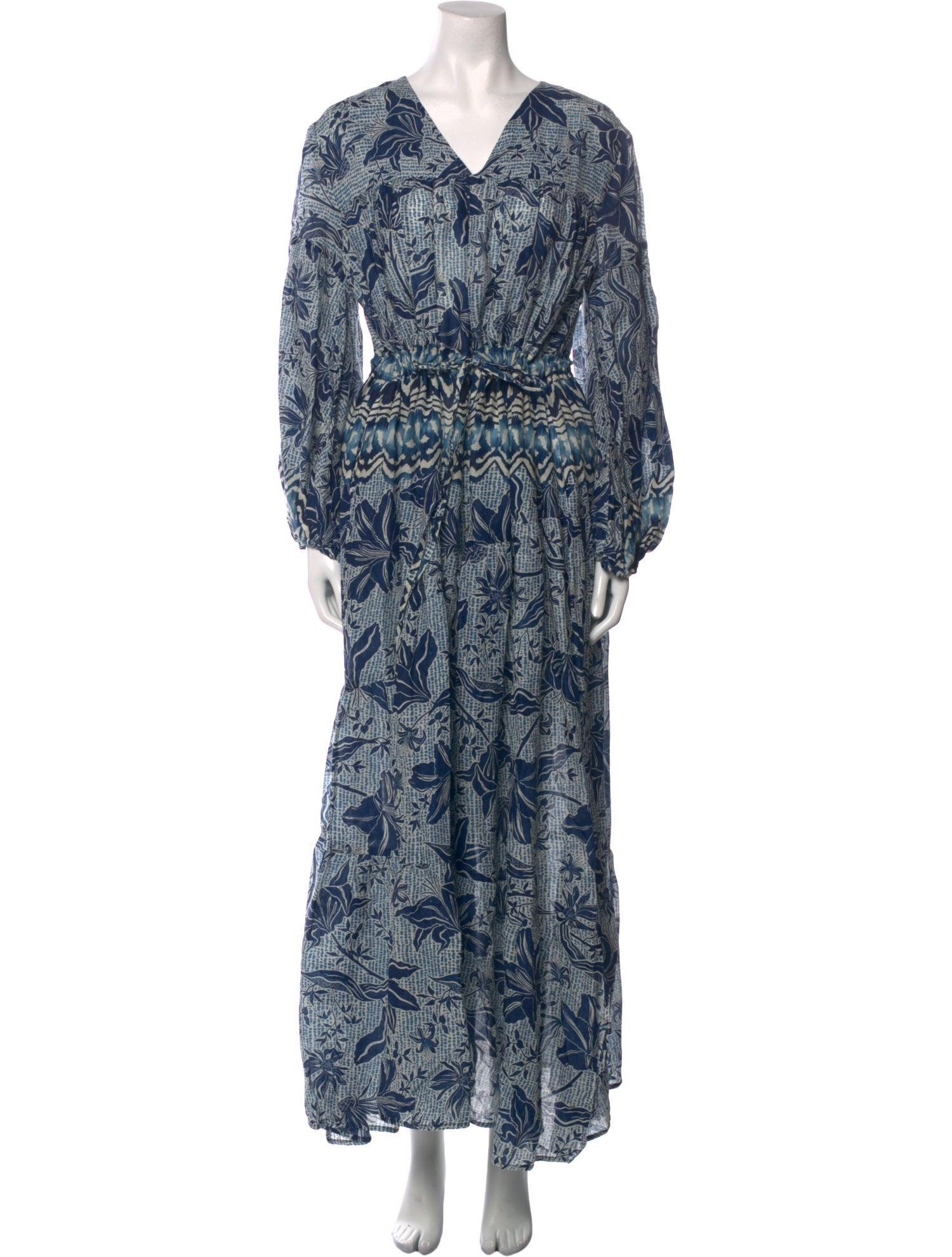 Beatriz Camacho Printed Long Dress w/ Tags