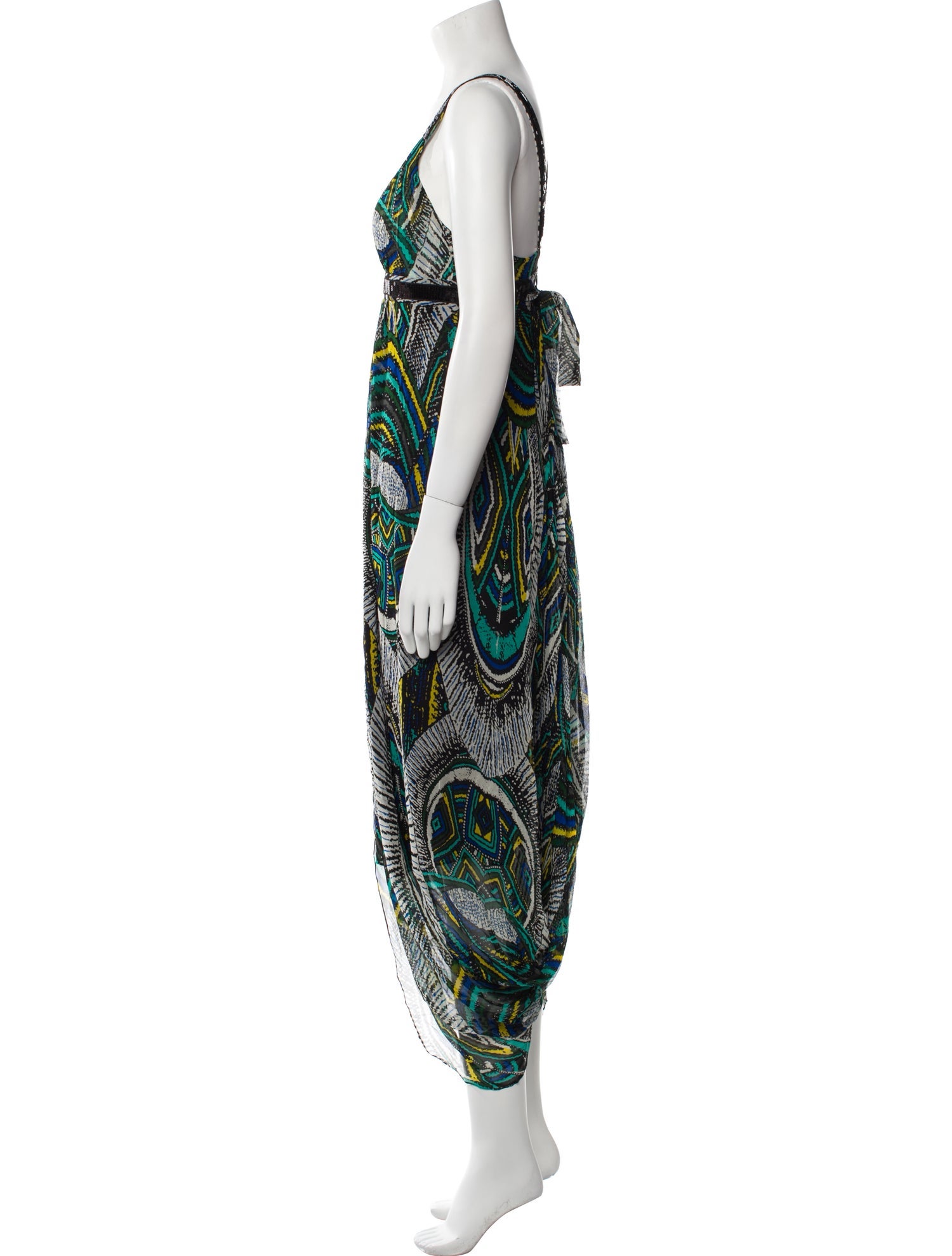 Beatriz Camacho Printed Long Dress
