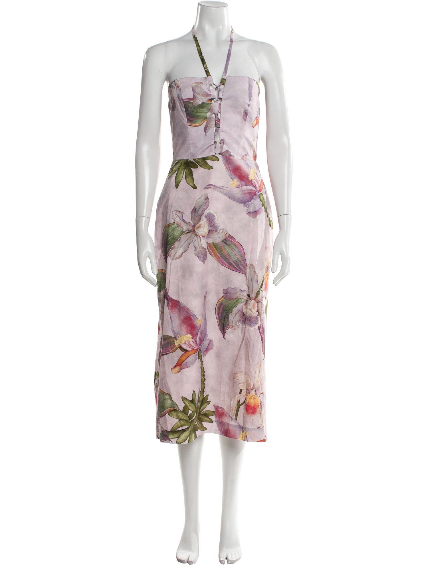 Beatriz Camacho Floral Print Midi Length Dress