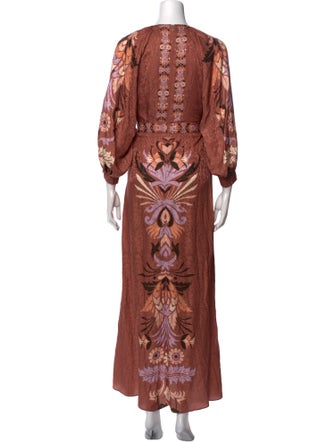 Beatriz Camacho Silk Long Dress