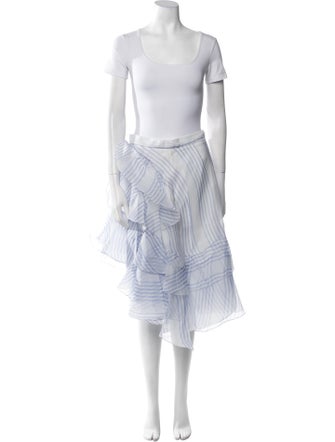 Beatriz Camacho Silk Striped Skirt Set