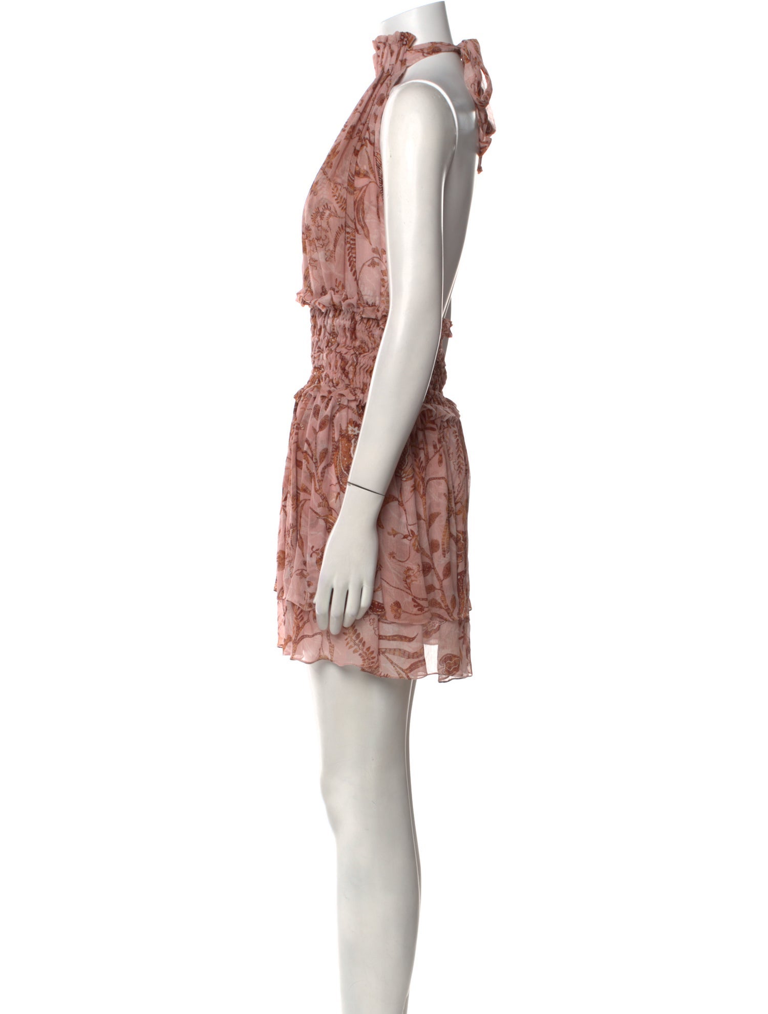 Beatriz Camacho Silk Mini Dress