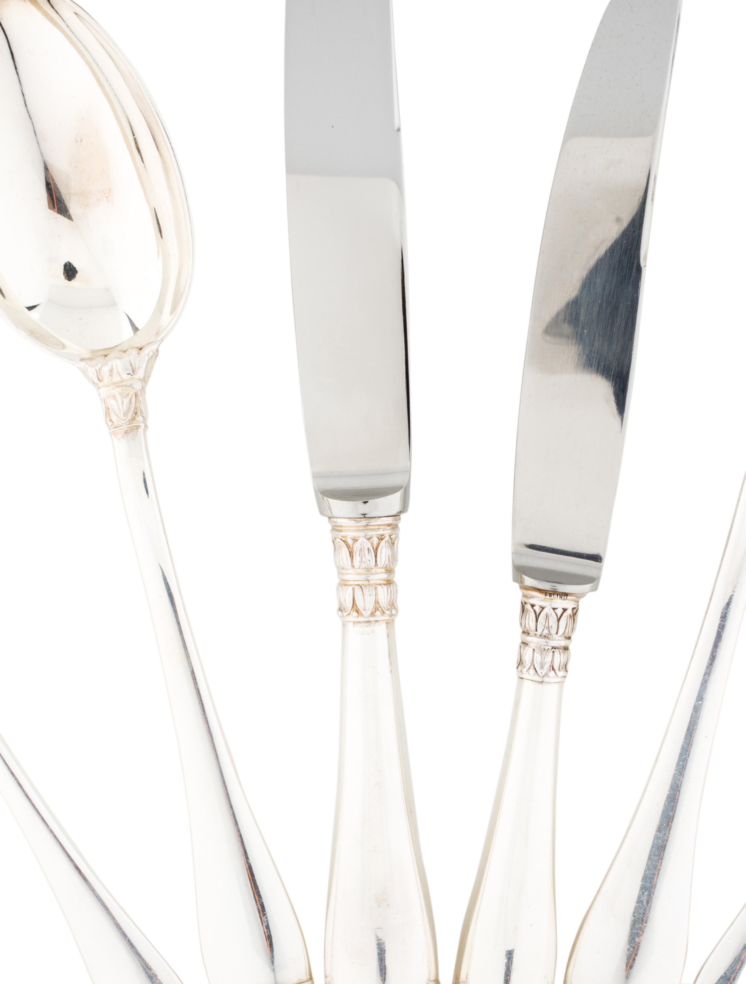 Buccellati Sterling Silver Flatware Silver Dinnerware & Flatware