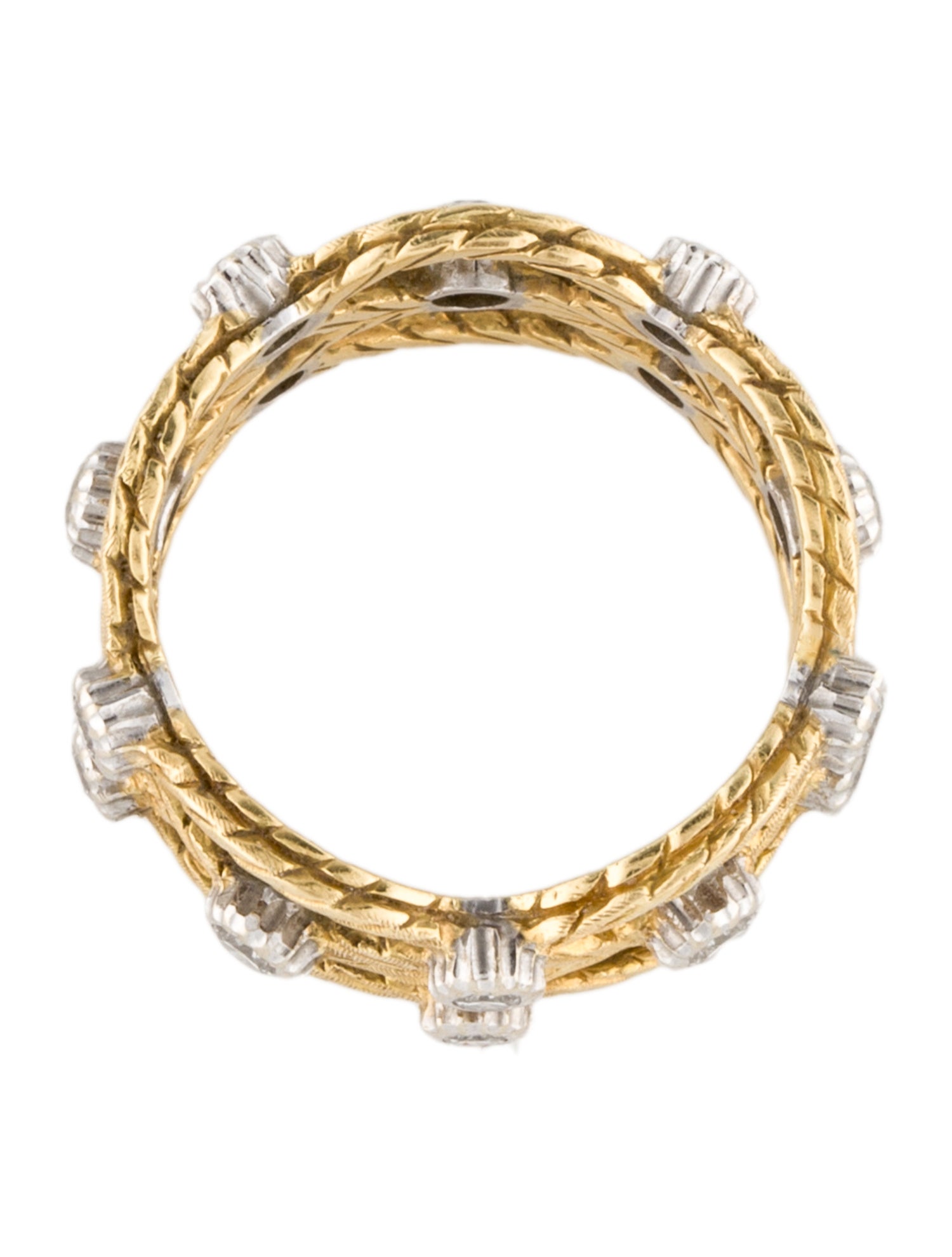 Buccellati 18K Diamond Étoilee Eternelle Ring