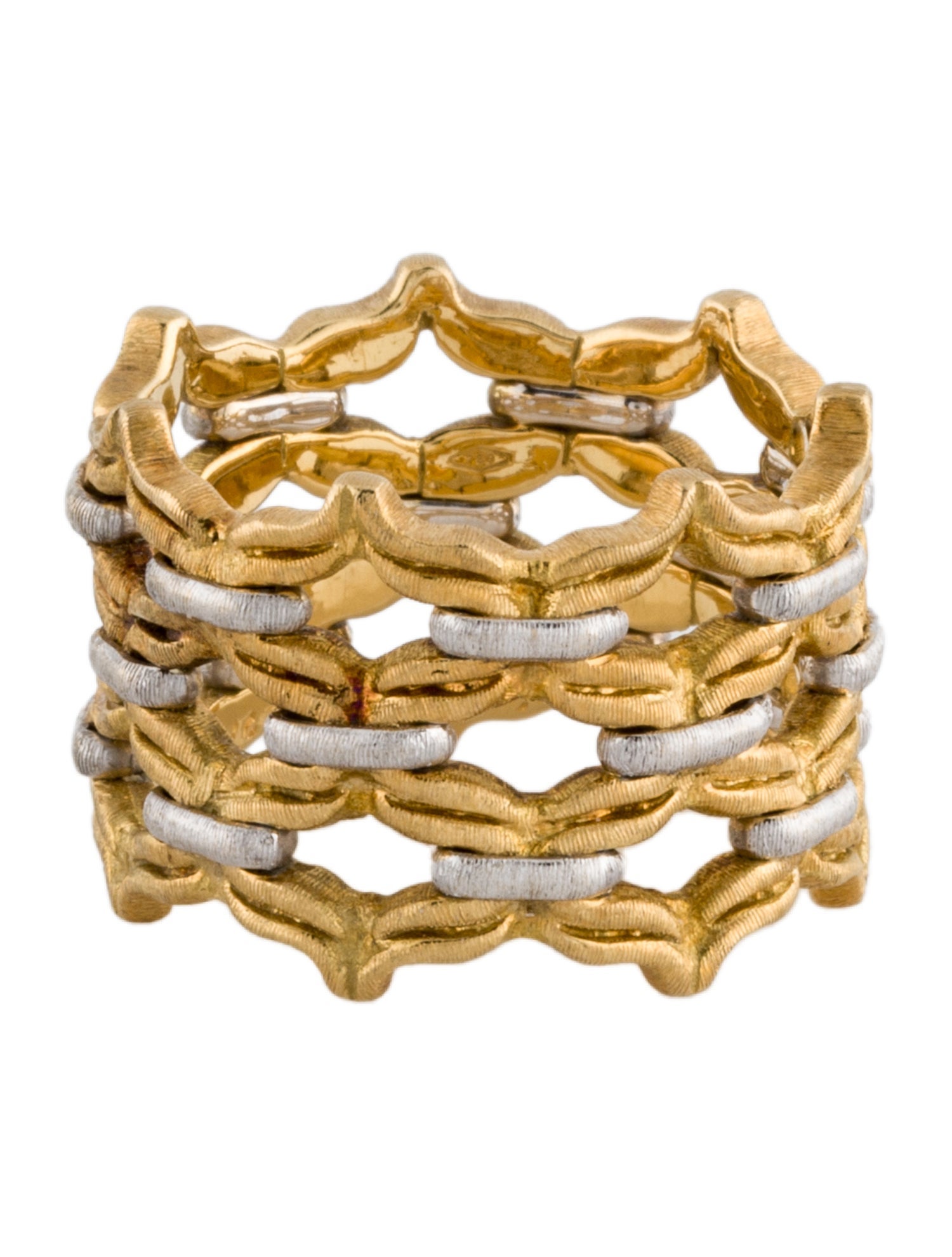 Buccellati 18K Two-Tone Wide Band
