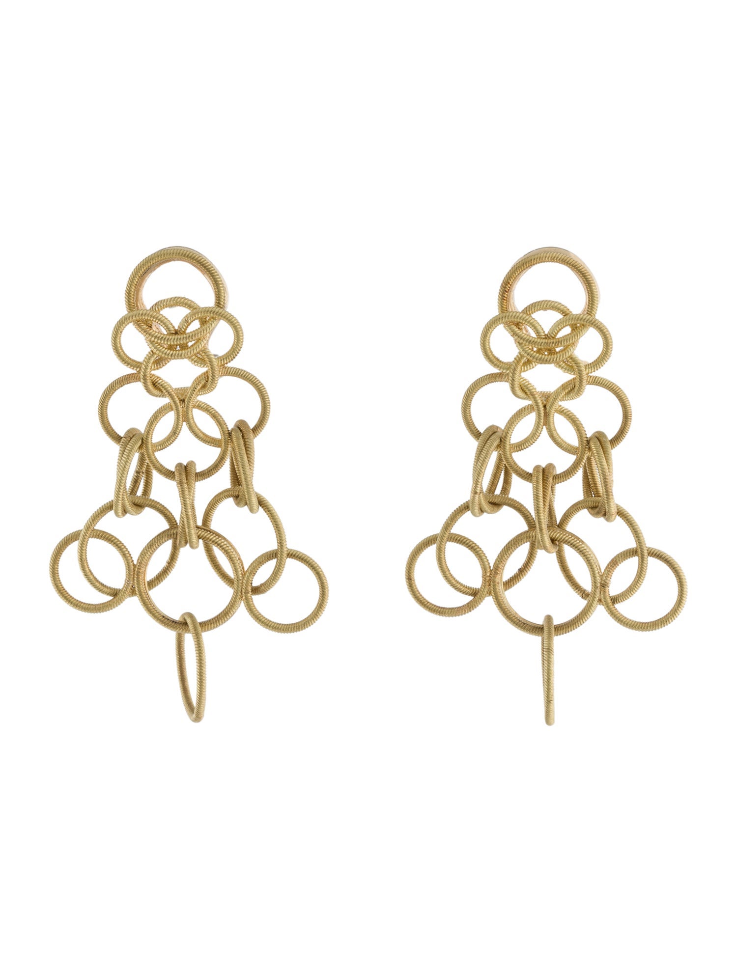Buccellati 18K Hawaii Chandelier Earrings