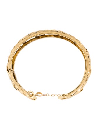 Buccellati 18K Leaf Hinged Cuff