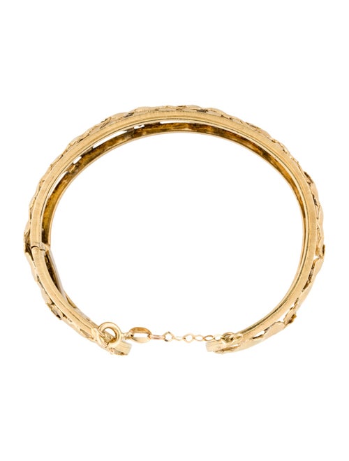 Buccellati 18K Leaf Hinged Cuff