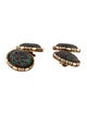 Buccellati 18K Ruby, Sapphire & Emerald Cufflinks w/ Tags