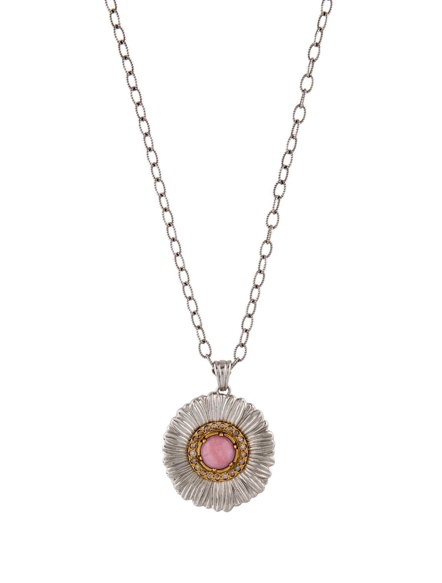 Buccellati Opal & Diamond Blossoms Daisy Pendant Necklace