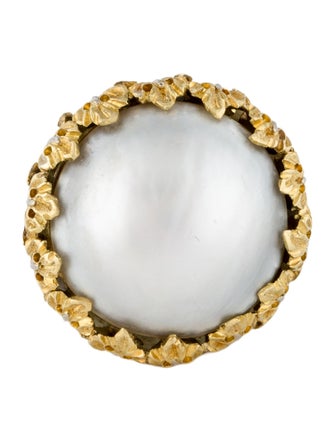Buccellati 18K Pearl Cocktail Ring