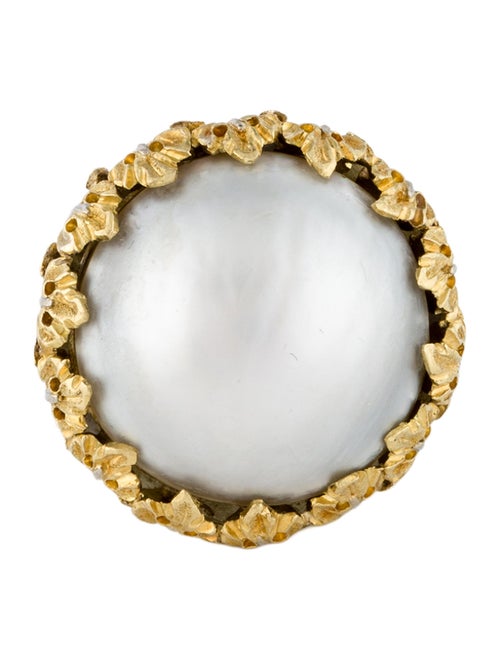 Buccellati 18K Pearl Cocktail Ring