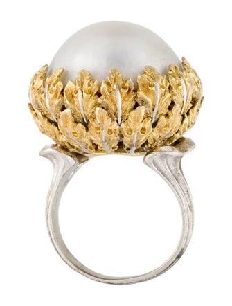 Buccellati 18K Pearl Cocktail Ring
