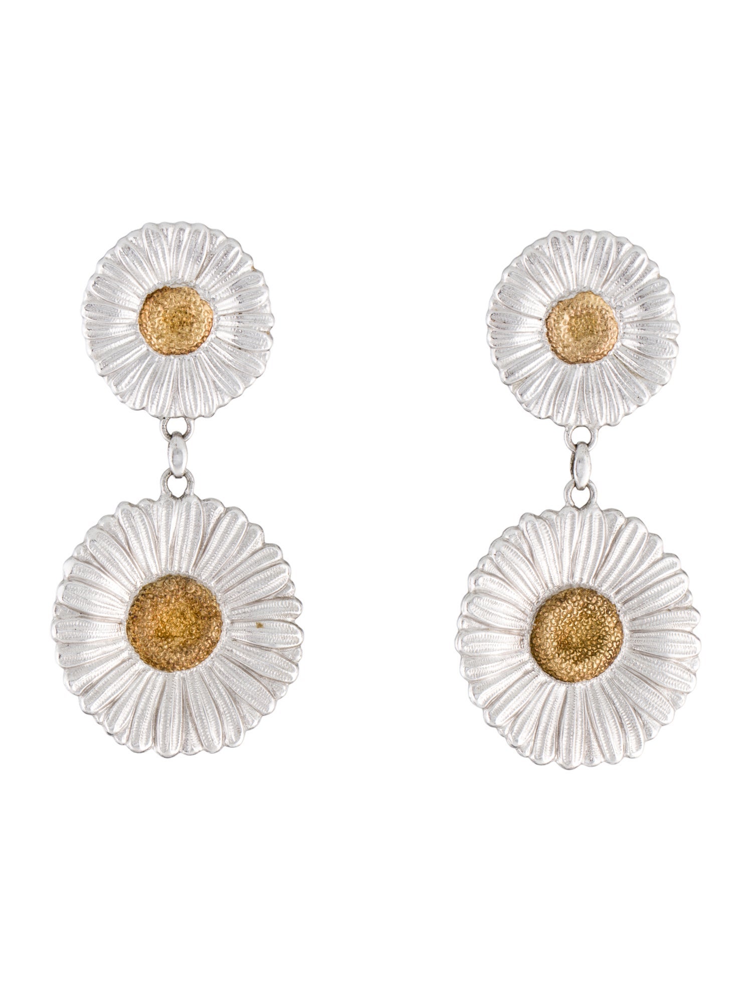 Buccellati Two-Tone Blossoms Drop Earrings
