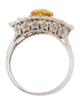 Buccellati 18K 1.97ct Sapphire & Diamond Cocktail Ring