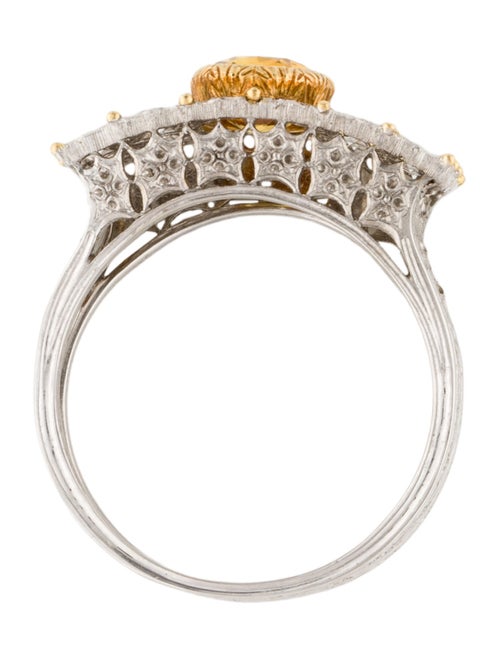 Buccellati 18K 1.97ct Sapphire & Diamond Cocktail Ring