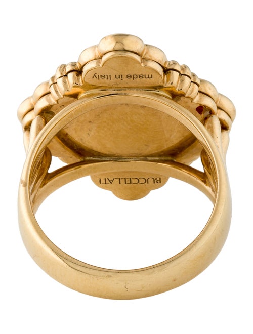 Buccellati 18K Diamond & Enamel Opera Tulle Cocktail Ring