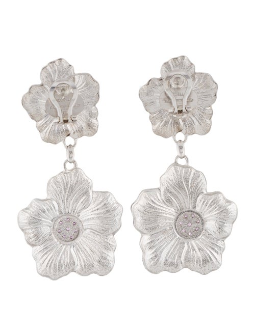 Buccellati Pink Sapphire Blossom Drop Earrings
