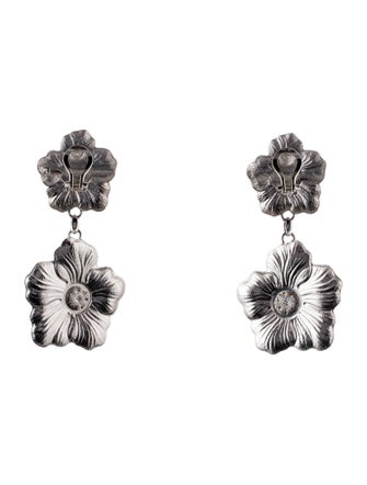 Buccellati Diamond Blossoms Drop Earclips