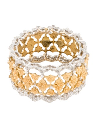 Buccellati 18K Two-Tone Band Ring