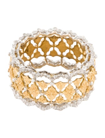 Buccellati 18K Two-Tone Band Ring