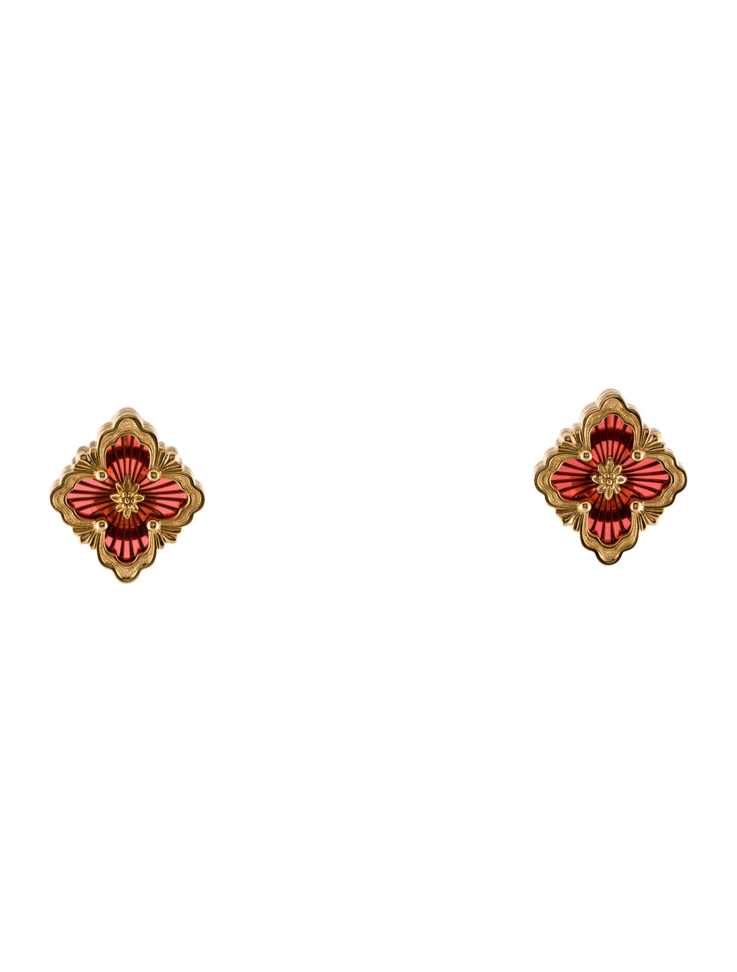 Buccellati Opera Tulle Enamel Earclips