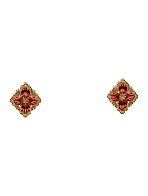 Buccellati Opera Tulle Enamel Earclips
