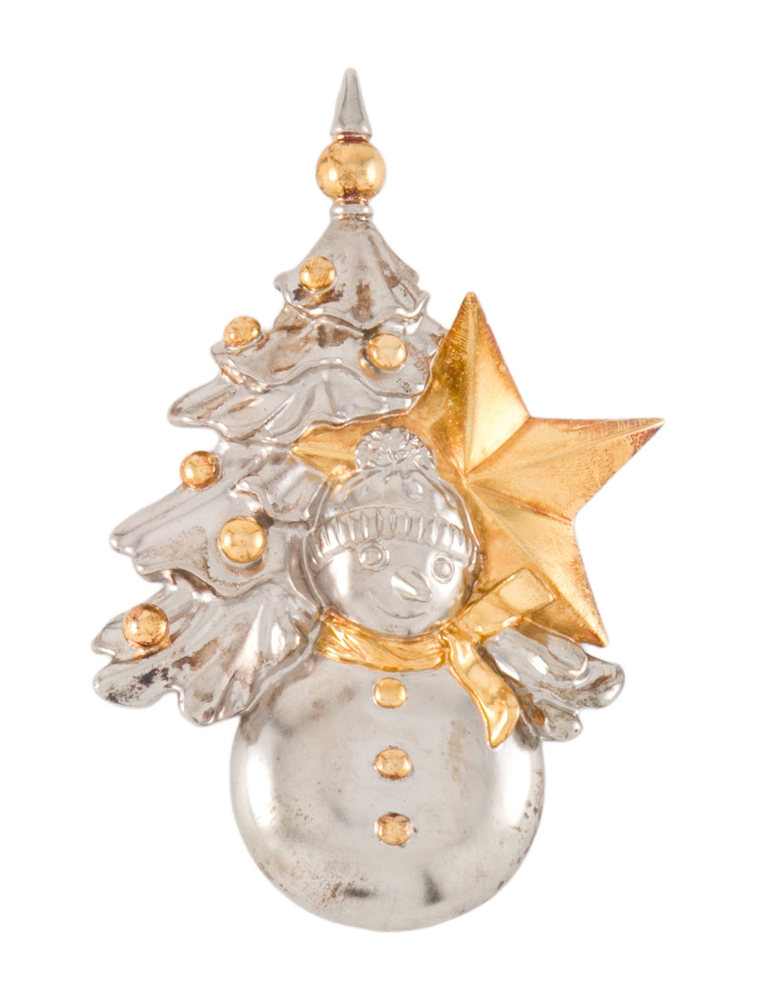 Buccellati Limited Edition Sterling & Vermeil Snowman Ornament