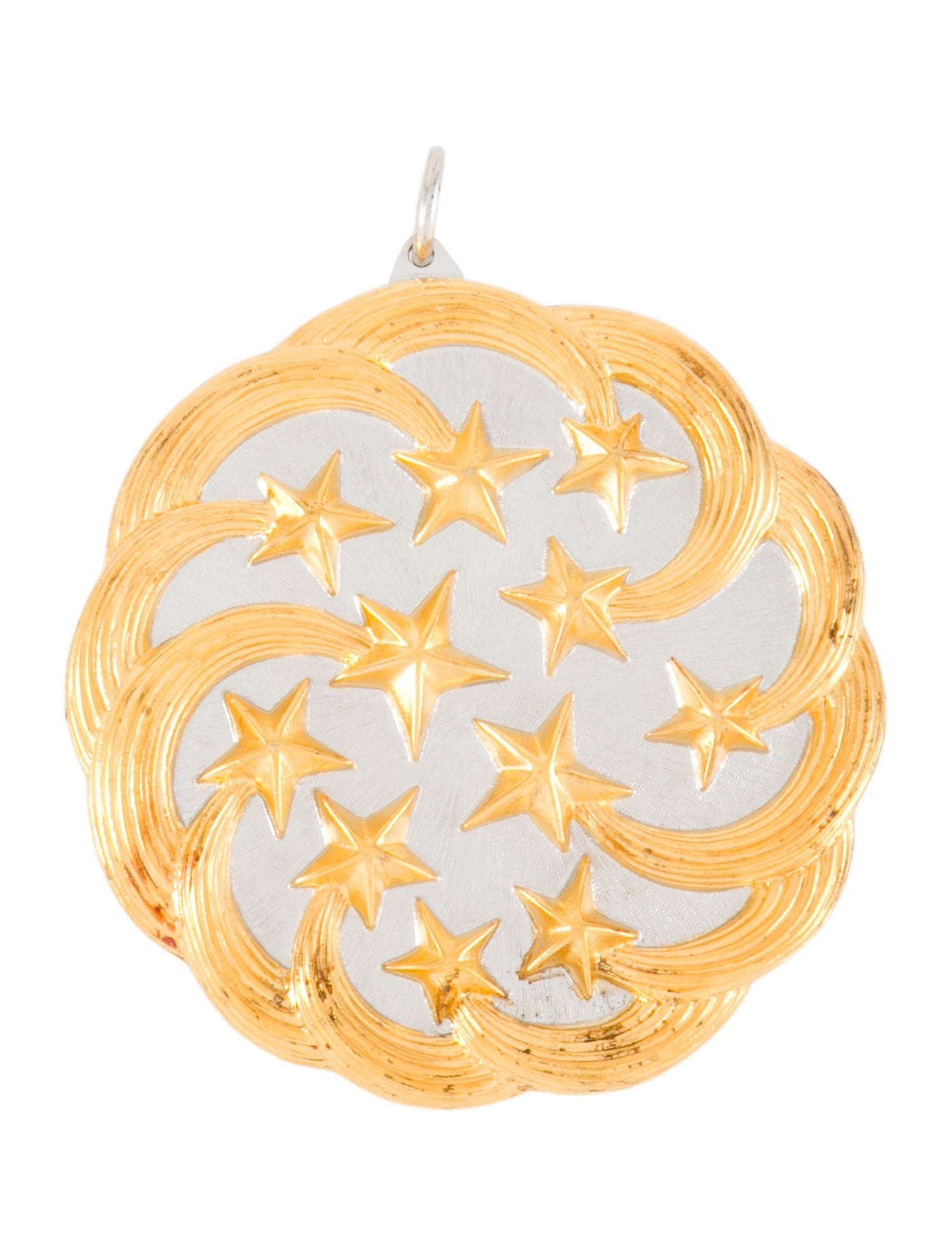 Buccellati Sterling & Vermeil Stars Ornament w/ Tags