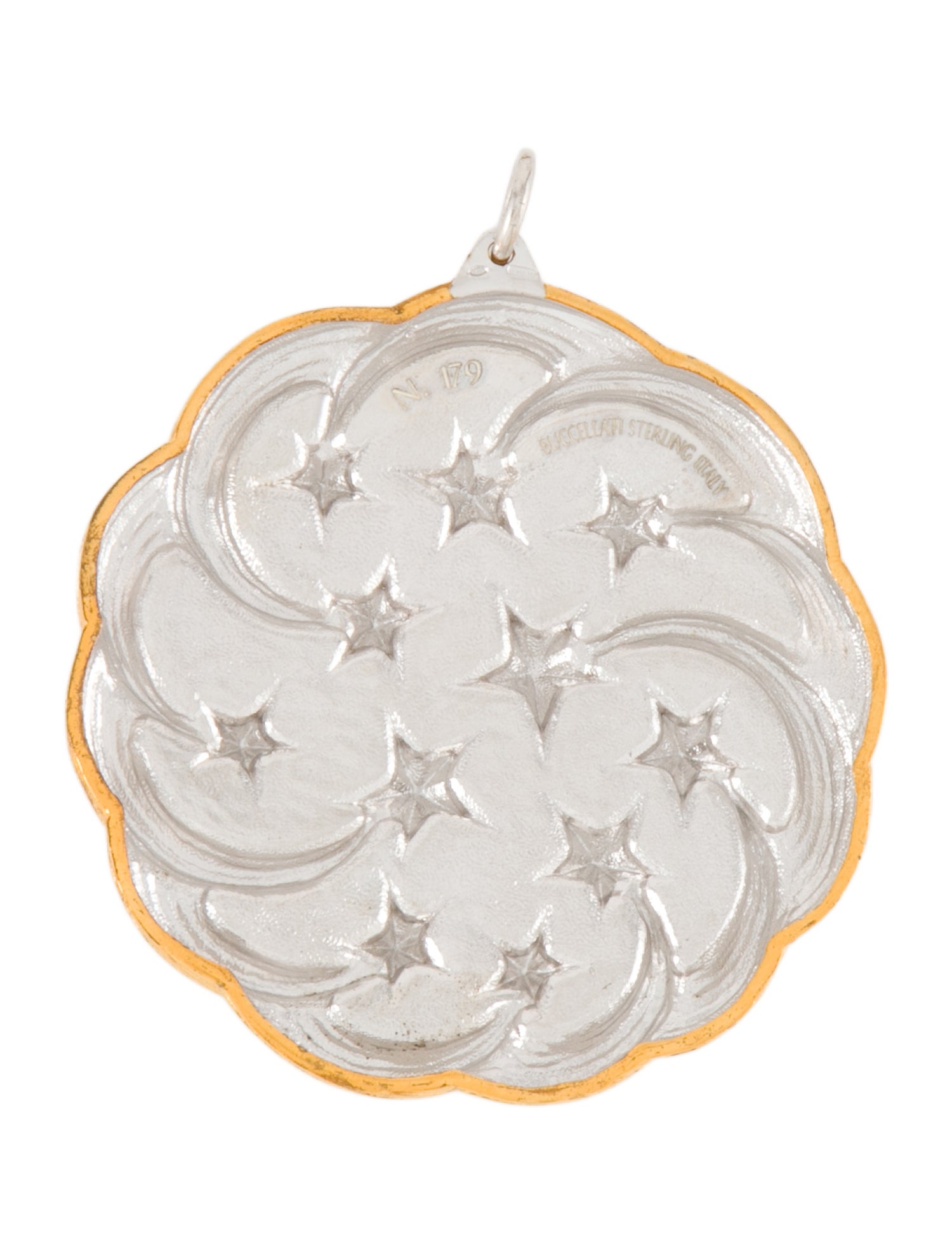 Buccellati Sterling & Vermeil Stars Ornament w/ Tags