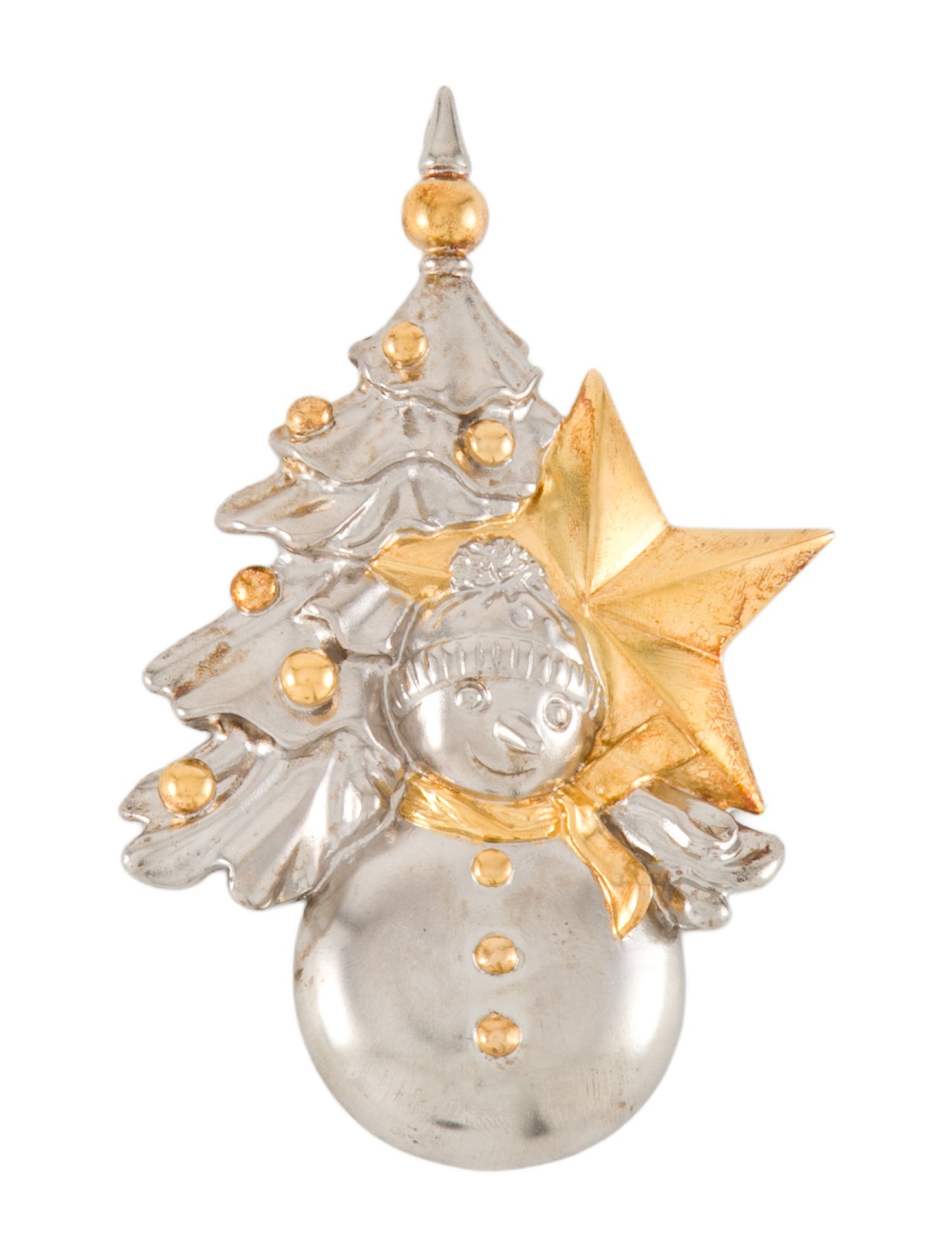 Buccellati Limited Edition Sterling & Vermeil Snowman Ornament