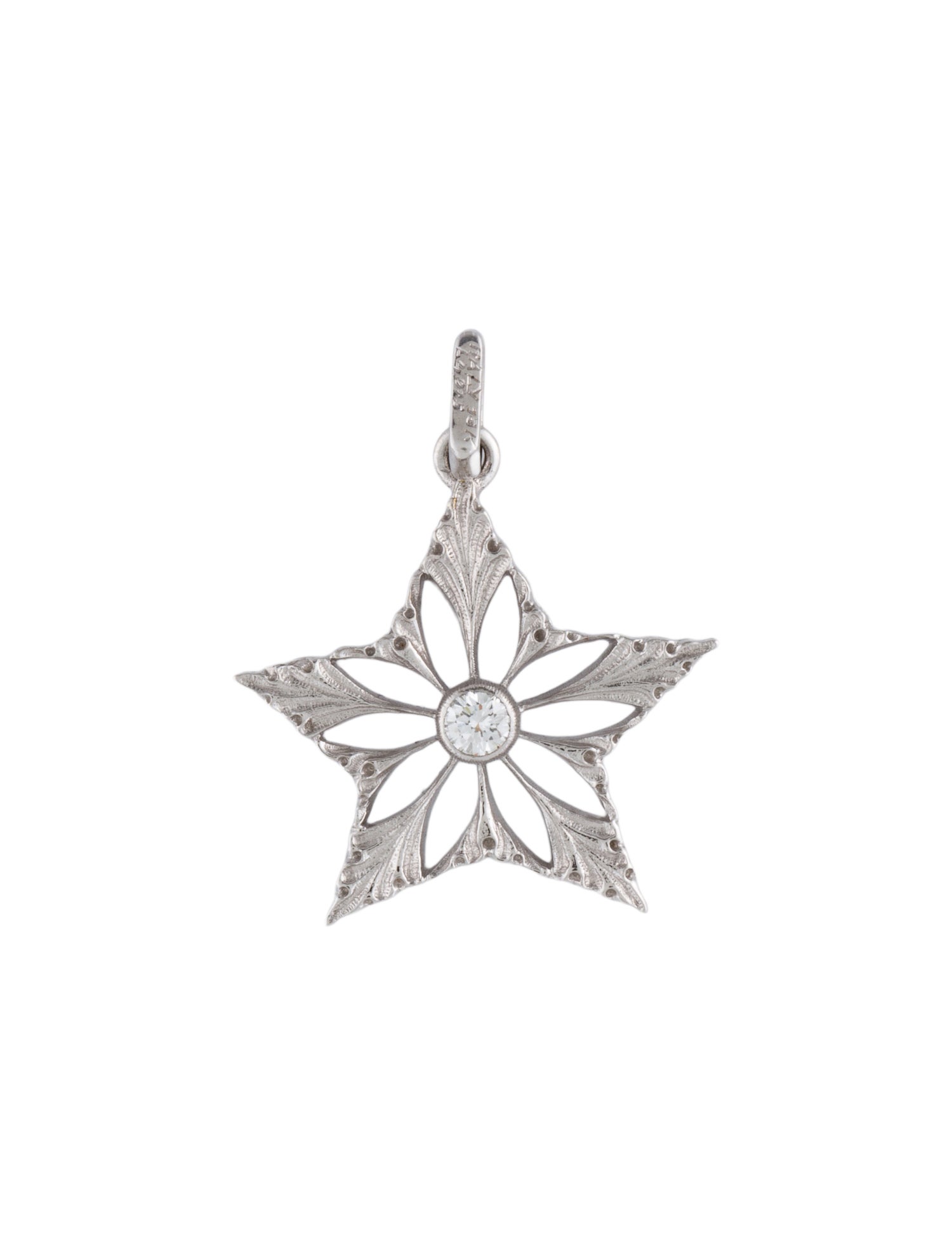 Buccellati 18K Diamond Snowflake Pendant