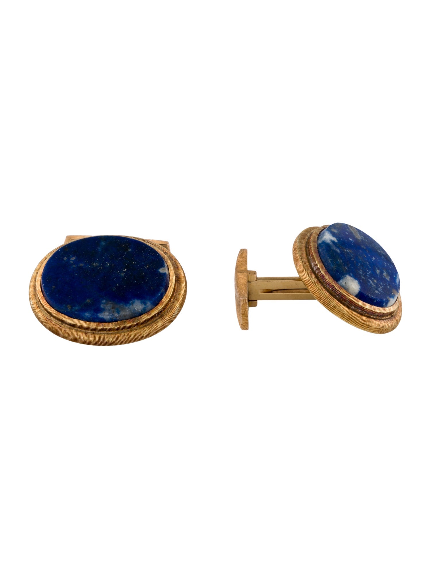 Buccellati Vintage 18K Lapis Lazuli Cufflinks