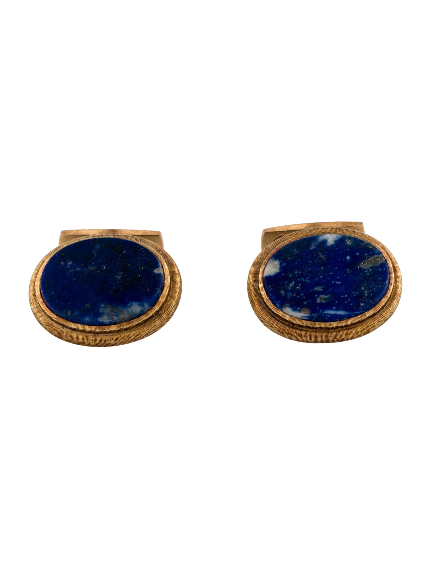 Buccellati Vintage 18K Lapis Lazuli Cufflinks