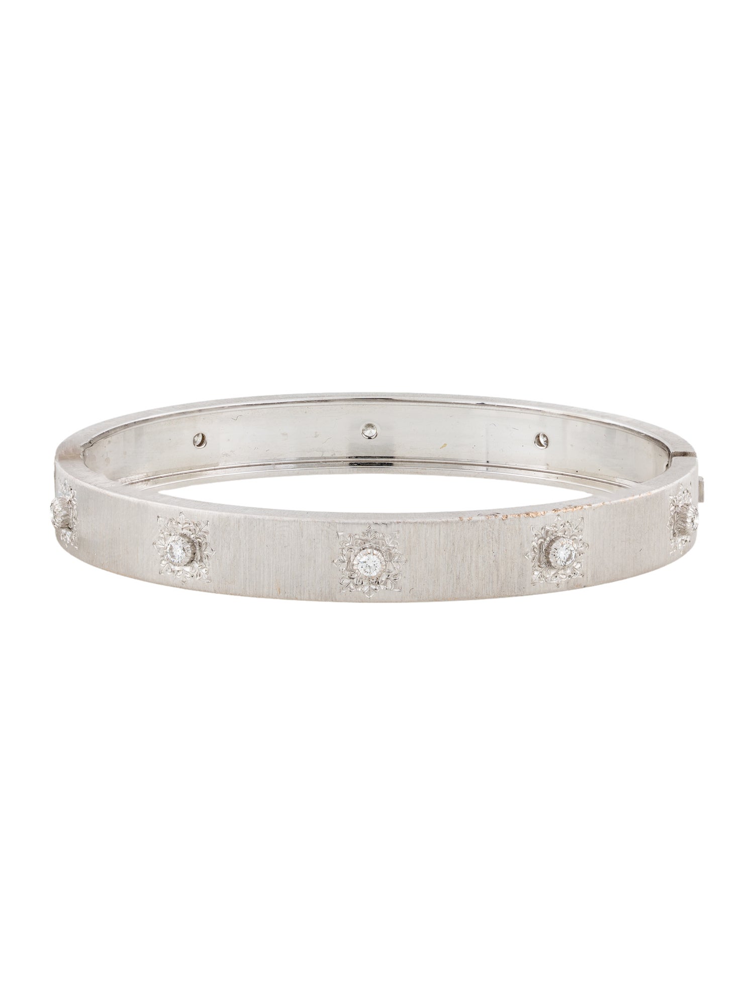 Buccellati 18K Diamond Macri Bangle Bracelet