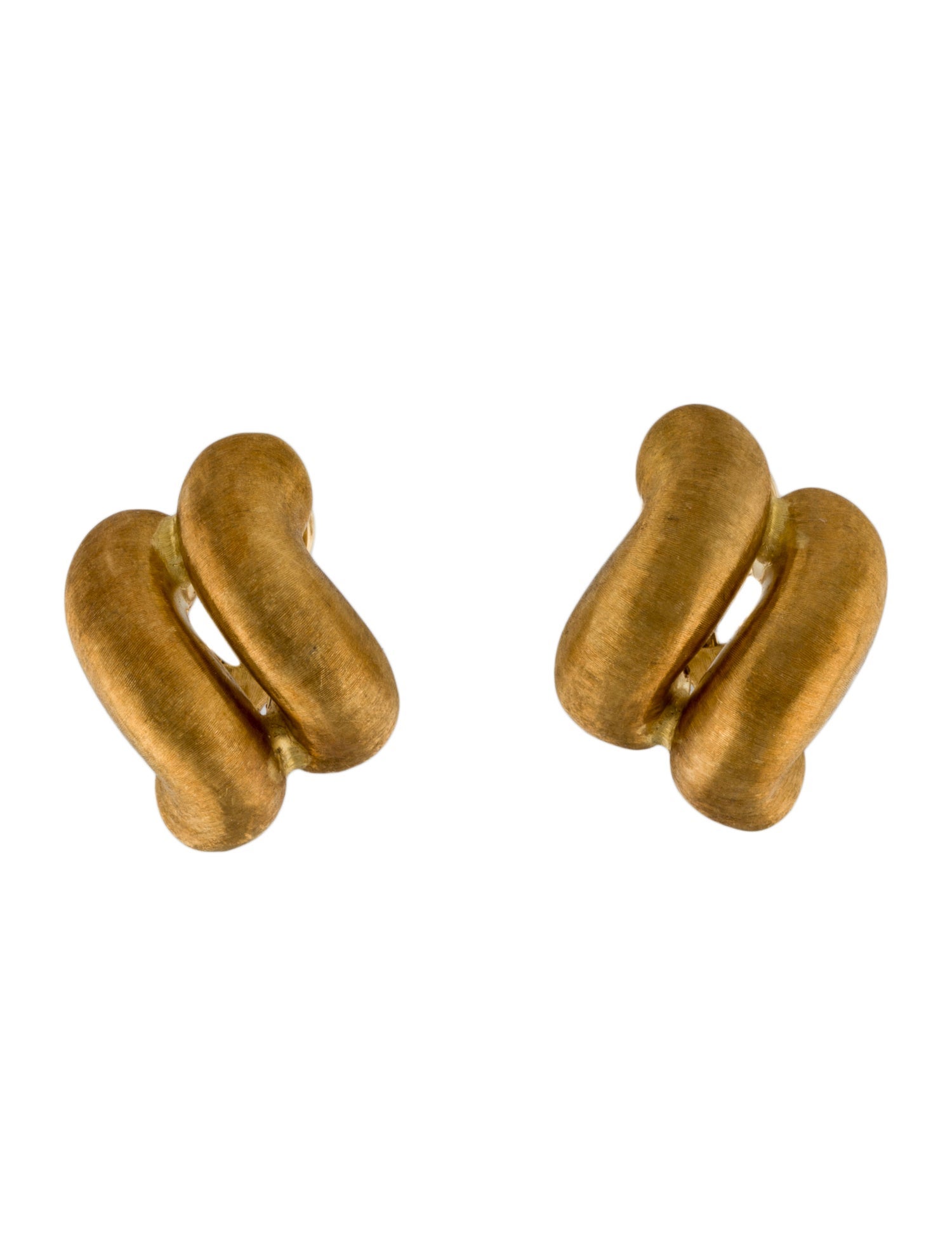 Buccellati Vintage 18K San Marco Earclip Earrings