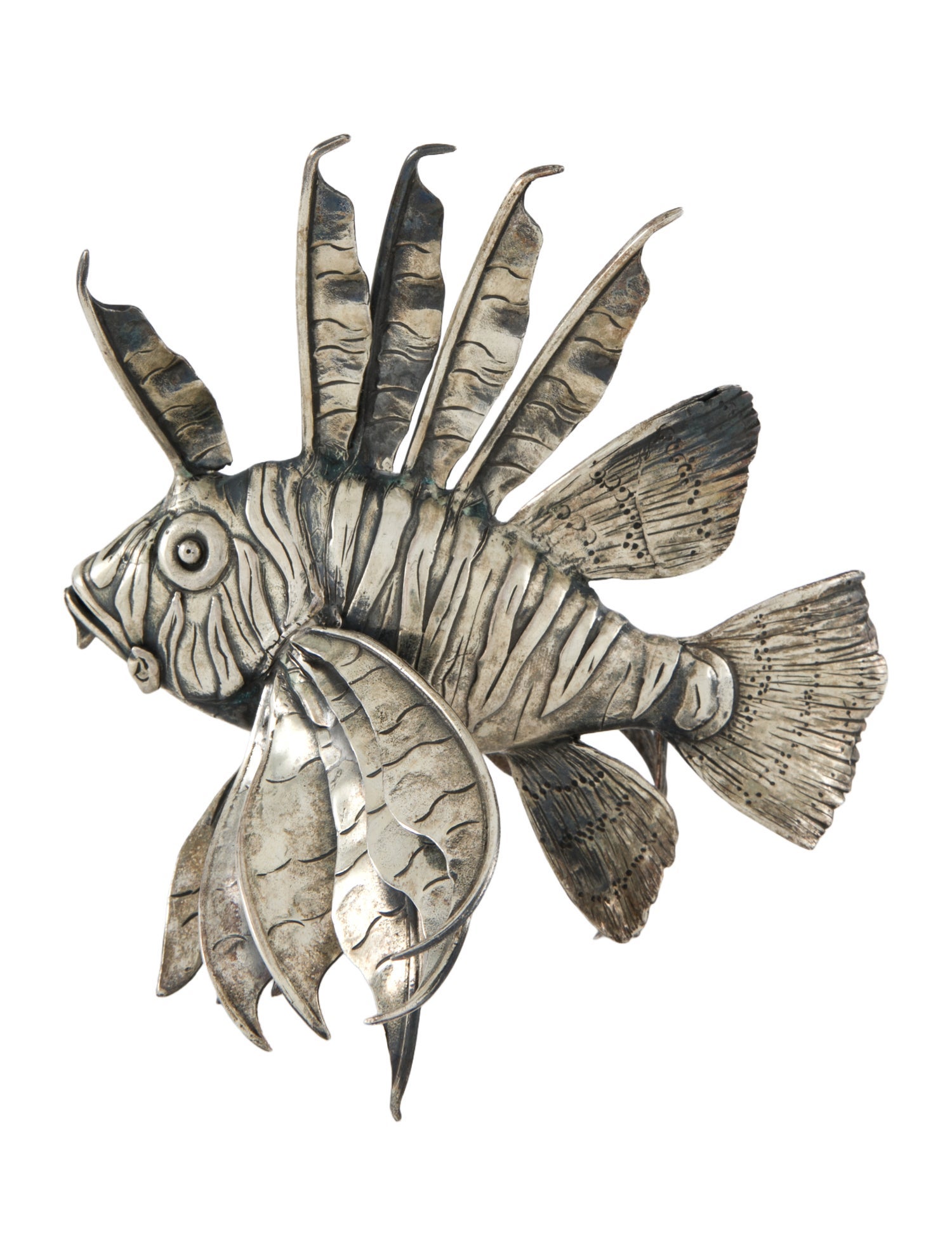 Buccellati Pair Of Sterling Silver Fish Figurines