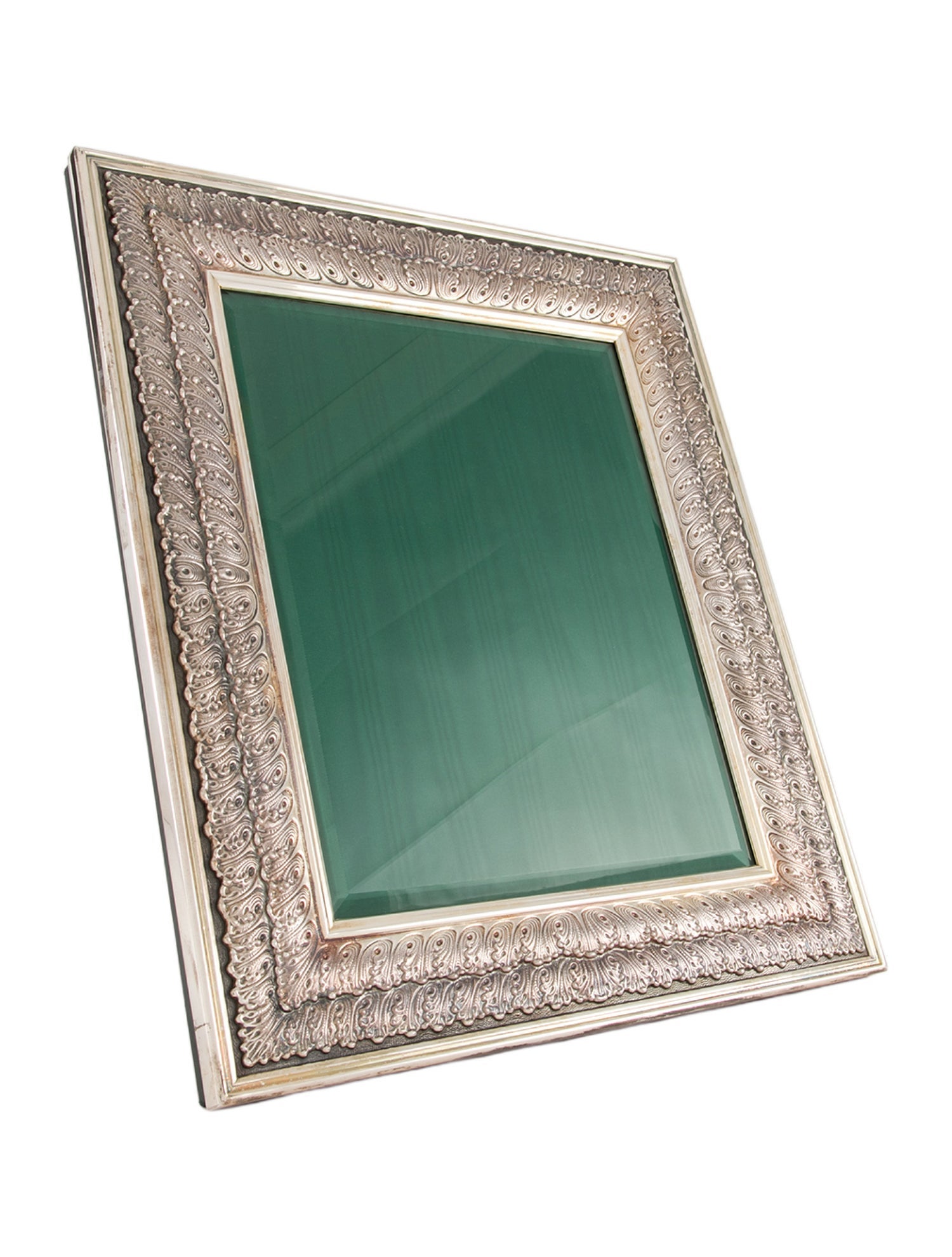 Buccellati Sterling Double-Linenfold Picture Frame