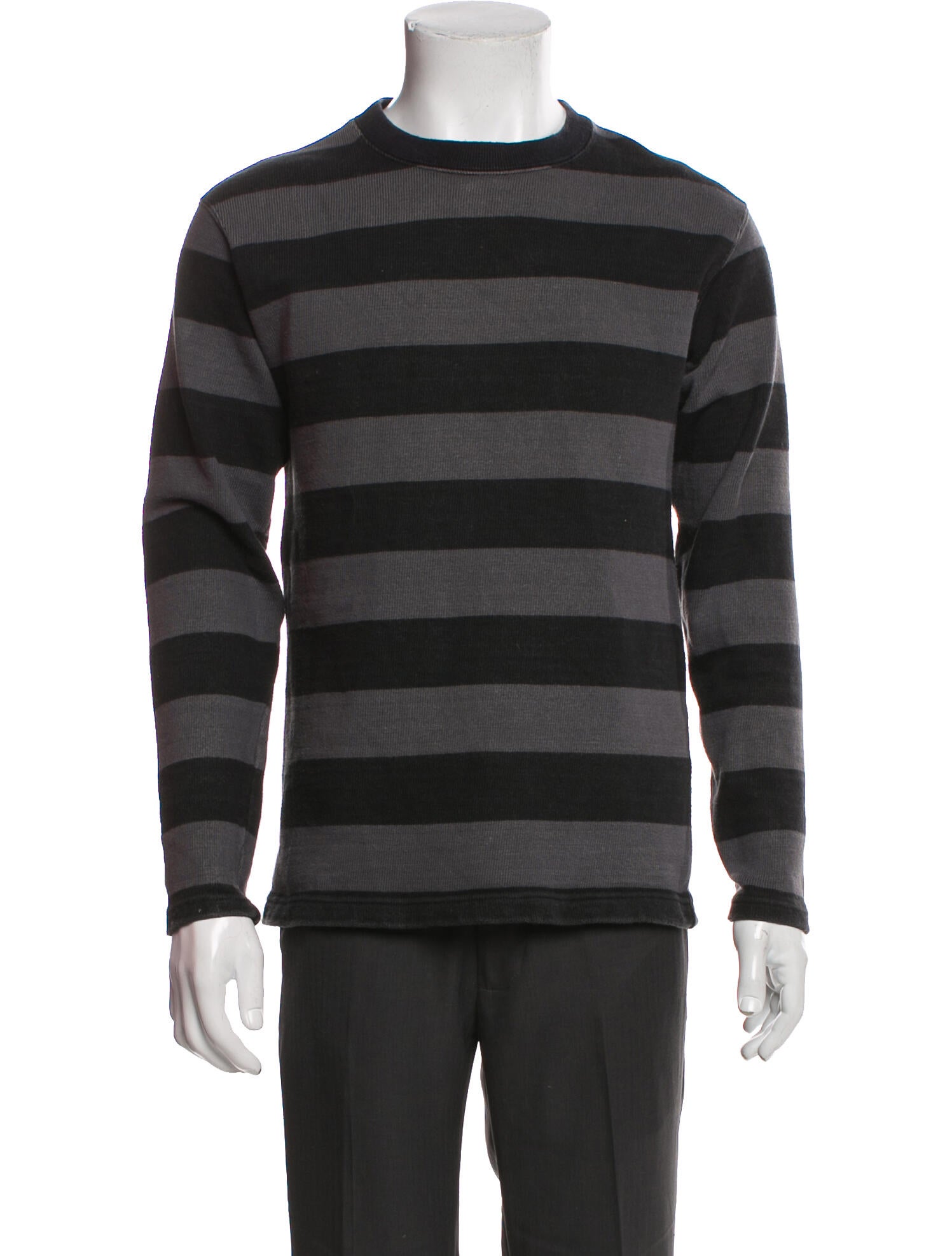 Buco Striped Crew Neck Sweatshirt