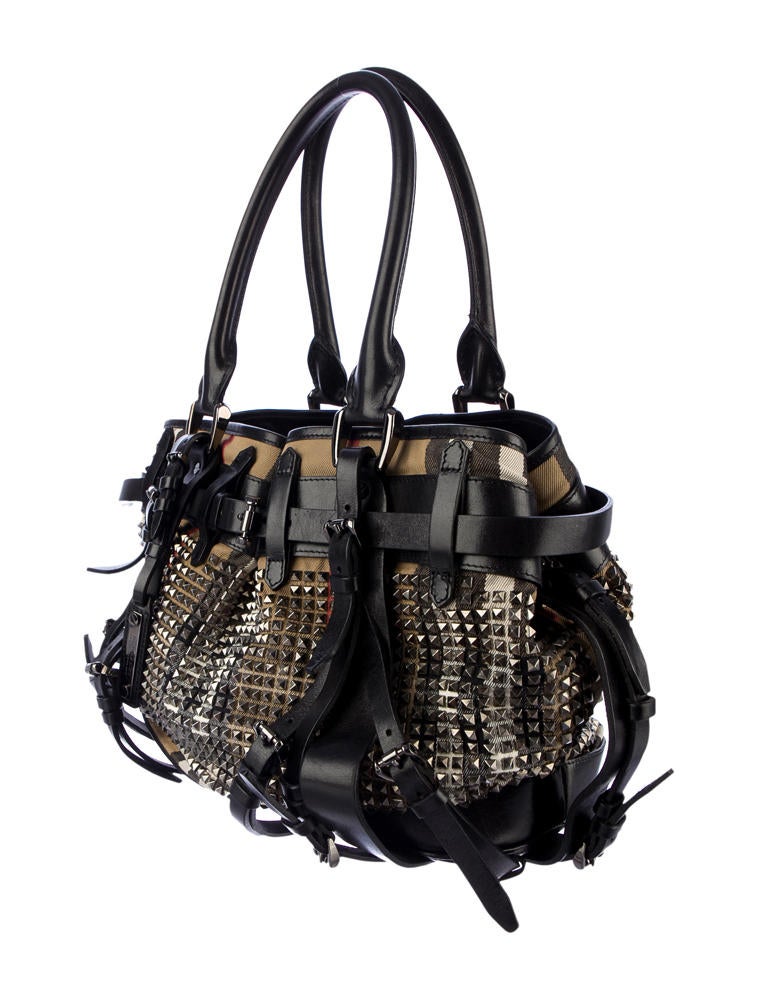 Burberry Prorsum Studded Knight Bag - Black Handle Bags, Handbags