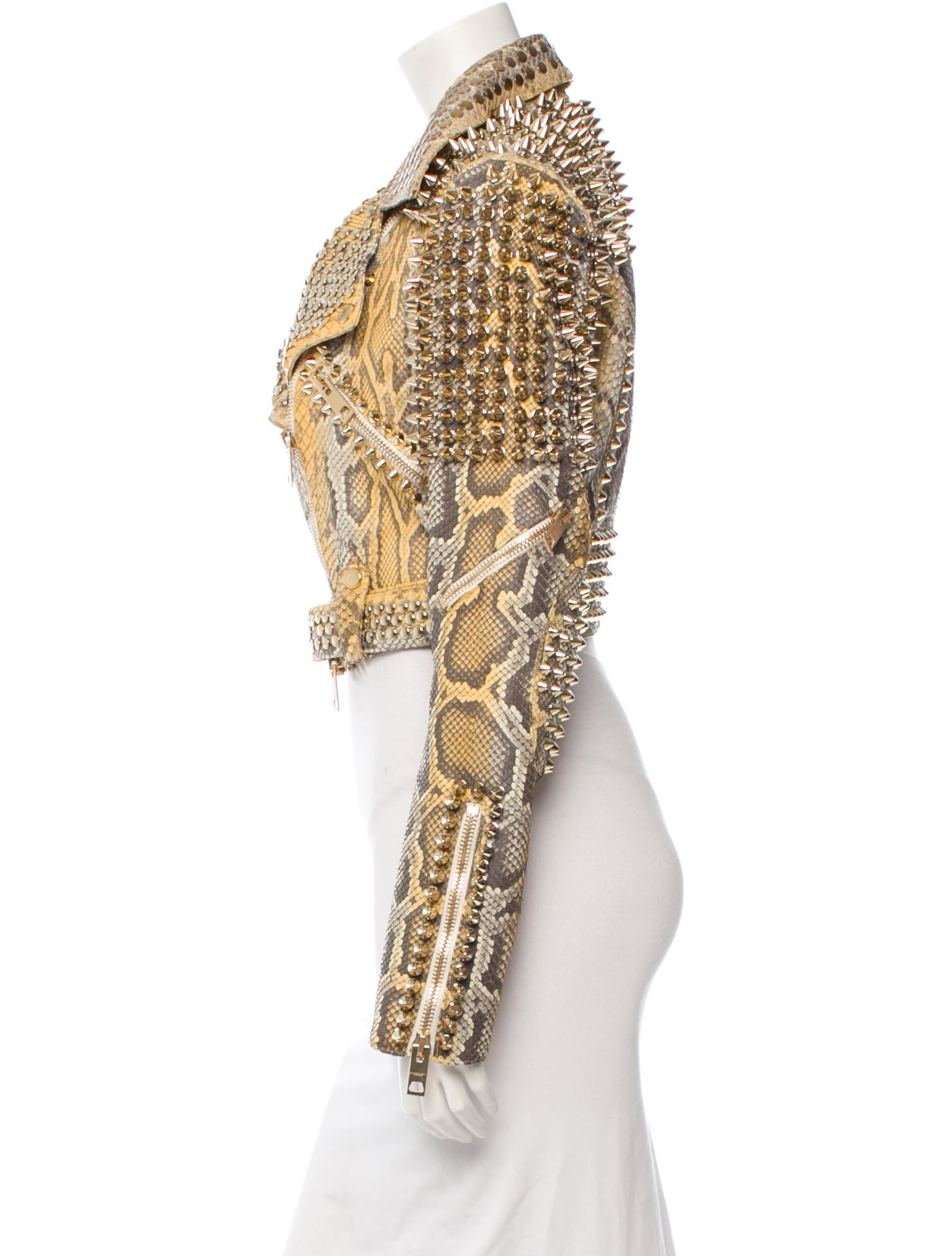 Burberry Prorsum Python Moto Jacket w/ Tags Clothing BUF20651 The