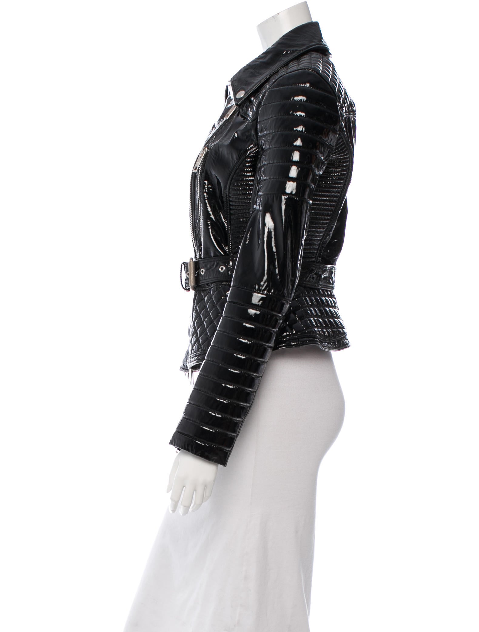 Burberry Prorsum Patent Leather Moto Jacket - Clothing - BUF21146 | The RealReal