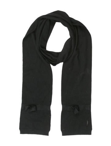 Burberry Prorsum Cashmere Bow-Adorned Scarf